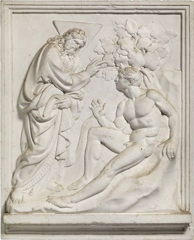 Coppia di Bassorilievi in Gesso