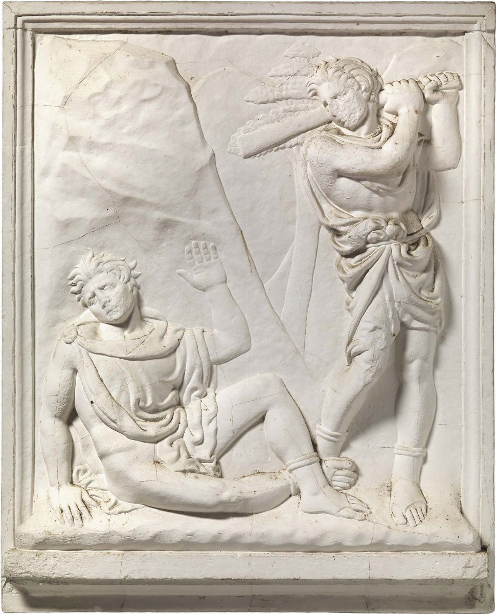 Coppia di Bassorilievi in Gesso