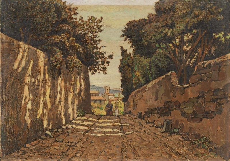 Gino Romiti - Passeggiata in Via della Lecceta