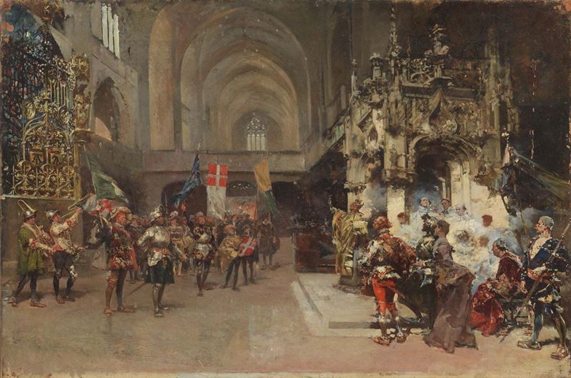 Ignoto del XIX Secolo - Benedizione delle Bandiere