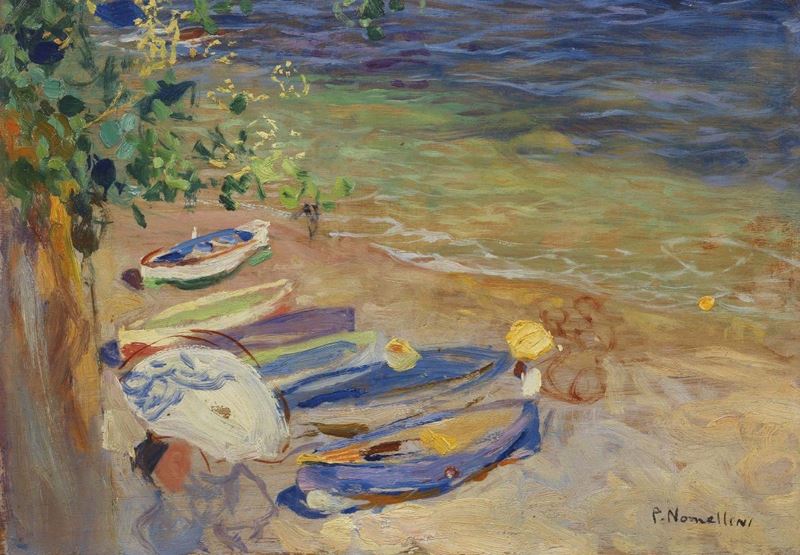 Plinio Nomellini - Marina a Capri