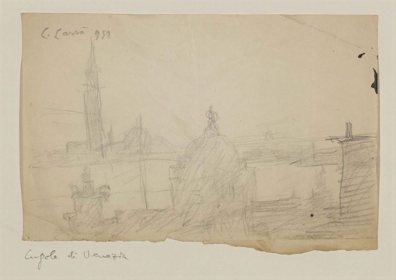 Carlo Carrà - Cupole a Venezia