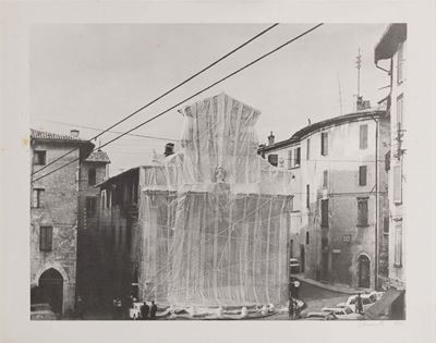 Due Grafiche da «packet Fountain And Packet Tower, Spoleto, 1968»