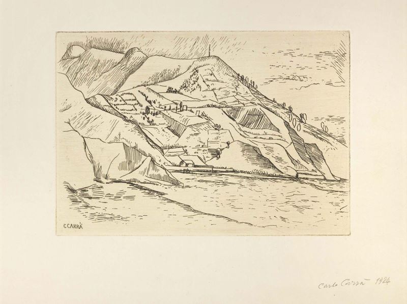 Carlo Carrà - Il Golfo (paesaggio)