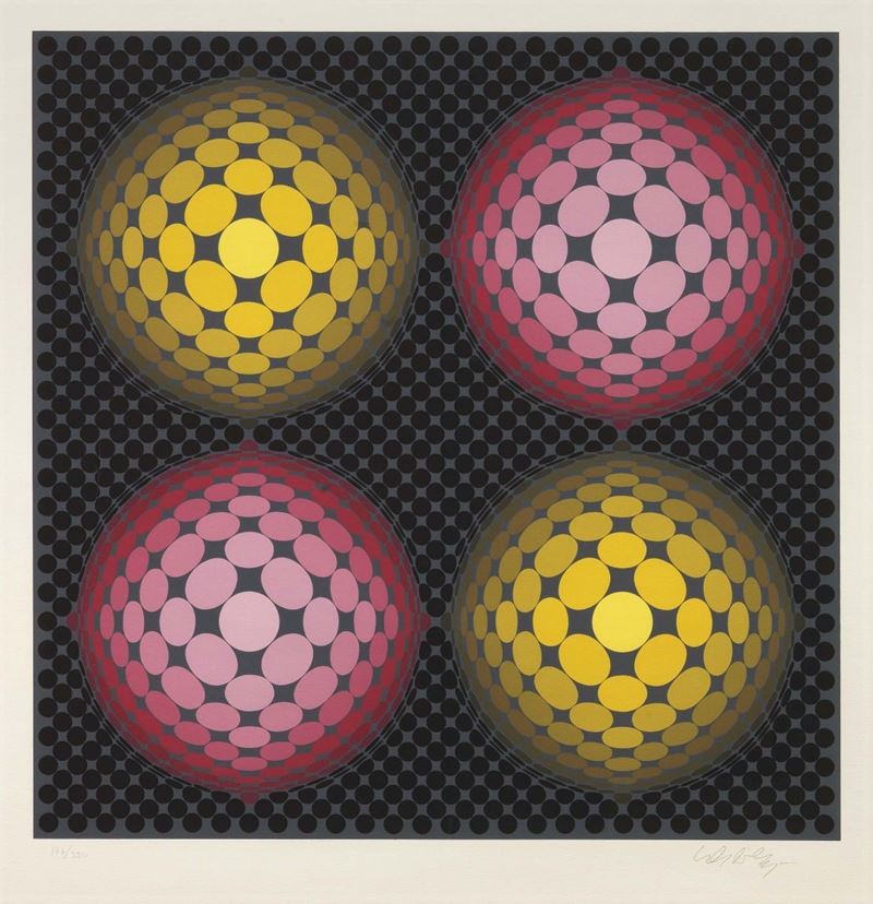 Victor Vasarely - Senza Titolo