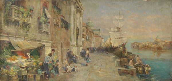 Ignoto del XIX secolo - Veduta di Venezia, Canal Grande