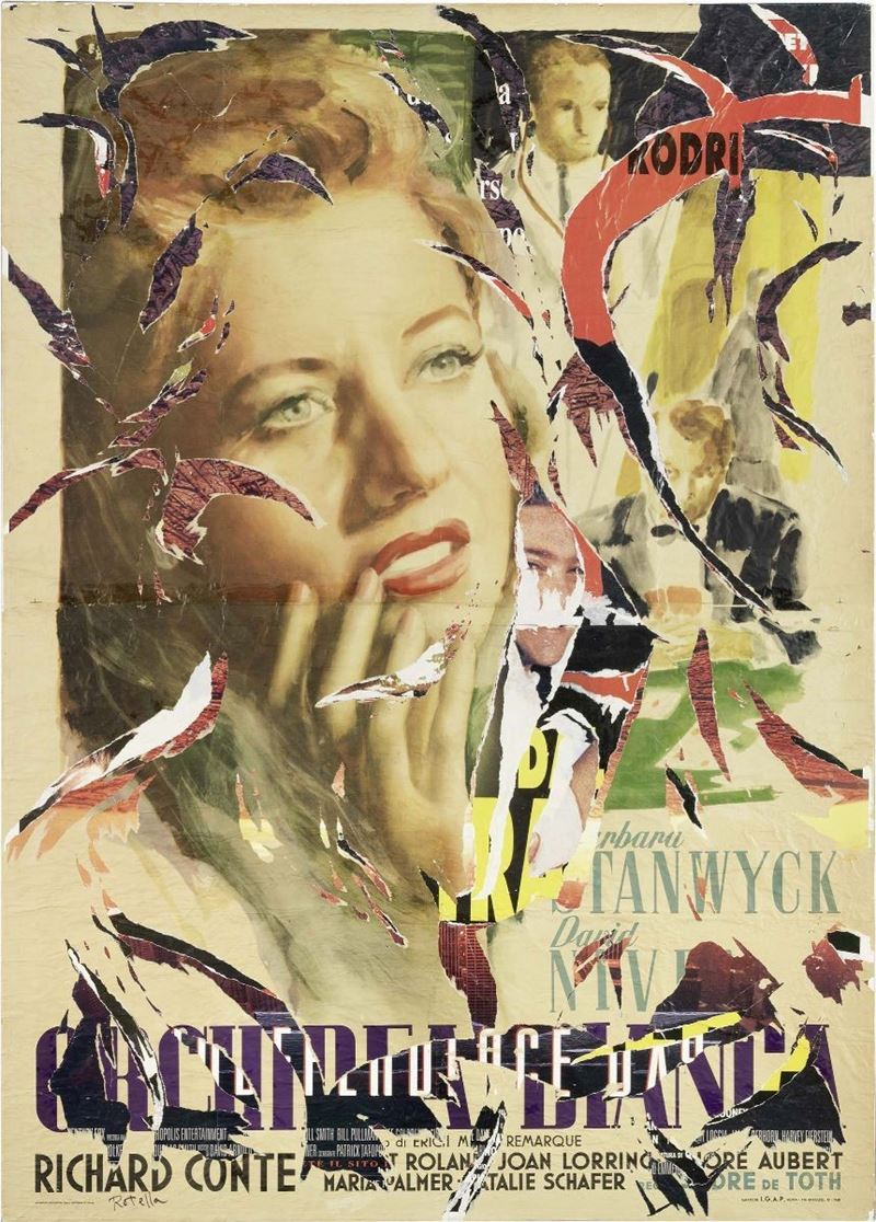 Mimmo Rotella - Orchidea Bianca