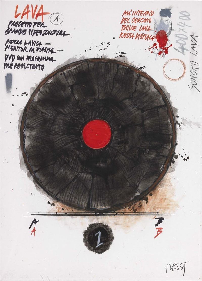 Fabrizio Plessi - Progetto per Grande Videoscultura