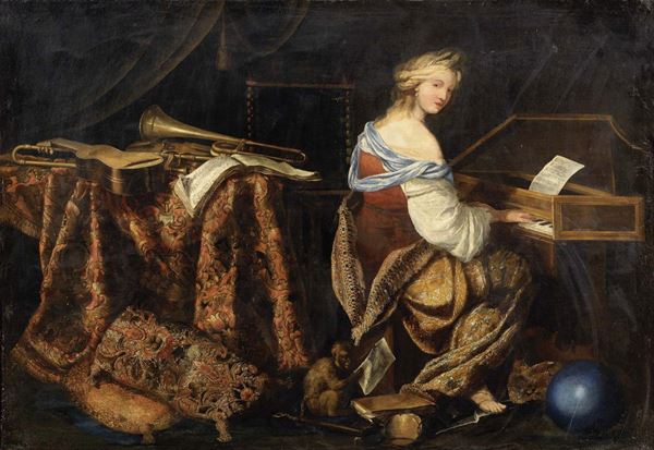 Scuola italiana del XVII secolo - Allegoria della Musica