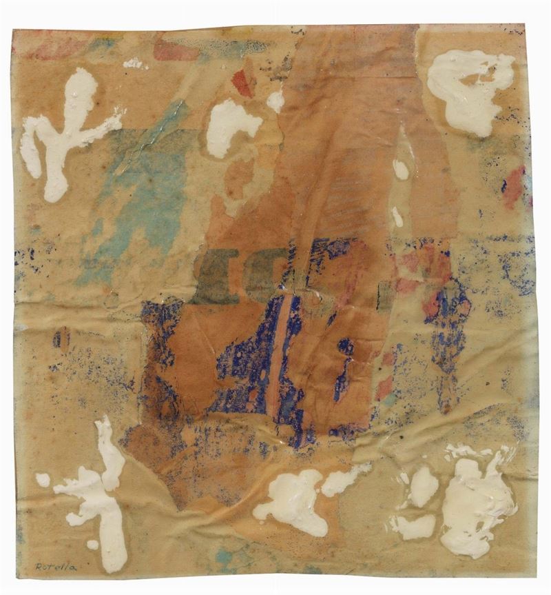 Mimmo Rotella - Senza Titolo