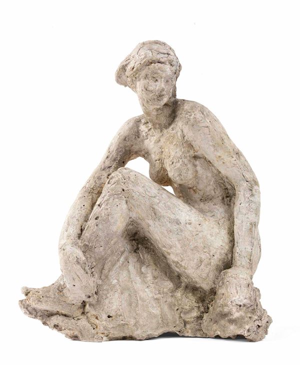 Gustave Fontaine - Nudo accovacciato