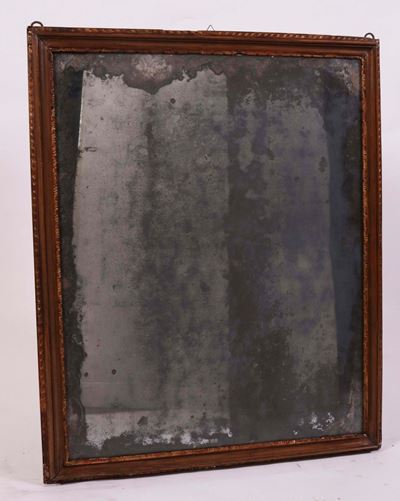 Grande Specchiera in Legno Intagliato e Dorato