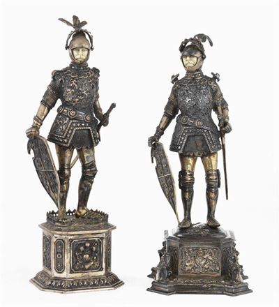 Due Sculture in Argento
