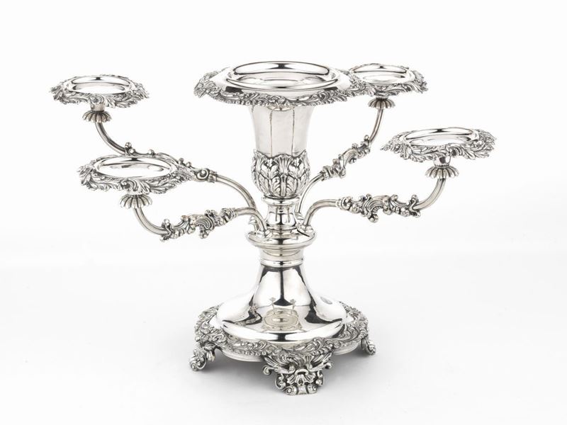 Centrotavola in Old Sheffield Plated