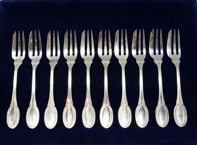 Ventidue Forchette da Dolce in Argento