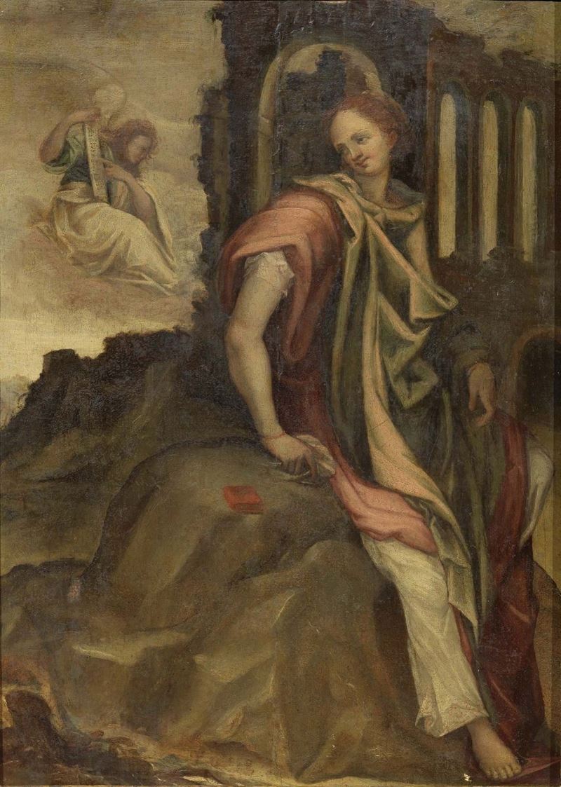 Scuola Italia Centrale del XVII Secolo - Scena Biblica
