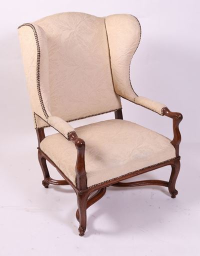 Poltrona Bergère in Massello di Noce