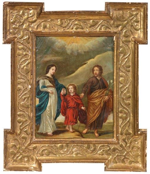 Scuola Francese Fine XVII Secolo - Sacra Famiglia