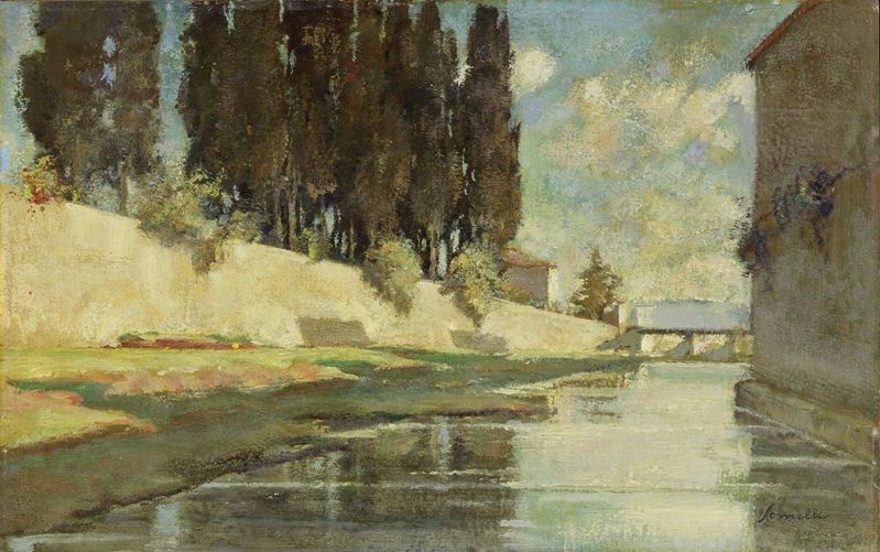Guido Somelli - Cipressi sul Mugnone