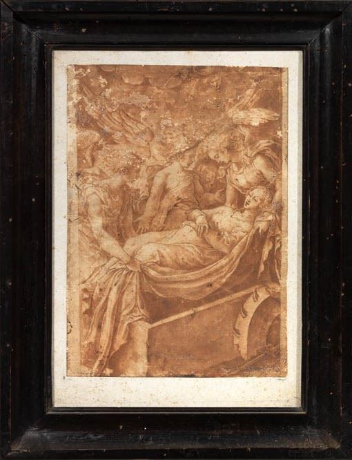 Scuola Emiliana del XVI Secolo - Deposizione di Santa Caterina D'alessandria
