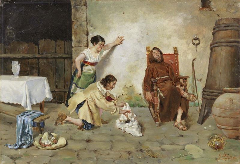 G. Diana - Il Riposo del Frate