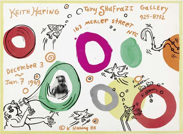 Keith Haring - Untitled (Tony Shafrazi Gallery)