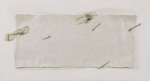 Marco Gastini : Senza titolo  (1982)  - Tecnica mista su carta applicata su tavola - Asta Arte Contemporanea - Casa d'aste Farsettiarte