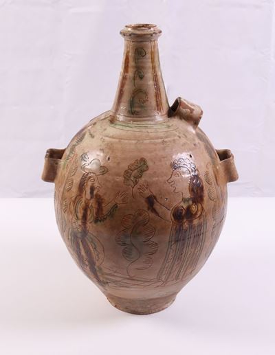 Grande Fiasca da Pellegrino in Maiolica