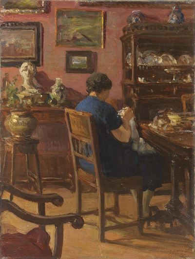 Signora che Ricama