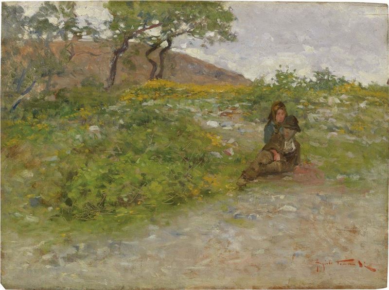 Adolfo Tommasi - Contadini in Riposo