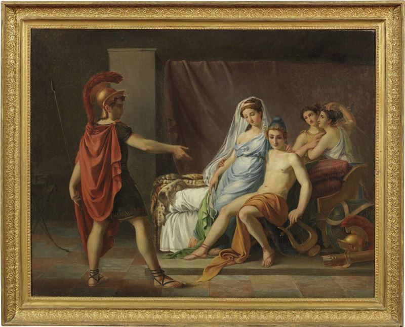 Ignoto del XIX Secolo - Ettore Chiede a Paride di Restituire Elena ai Greci