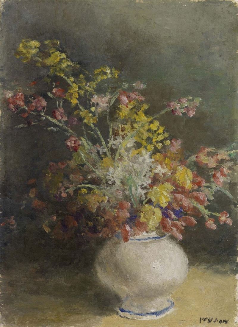 Guido Peyron - Violacciocche con Mimose