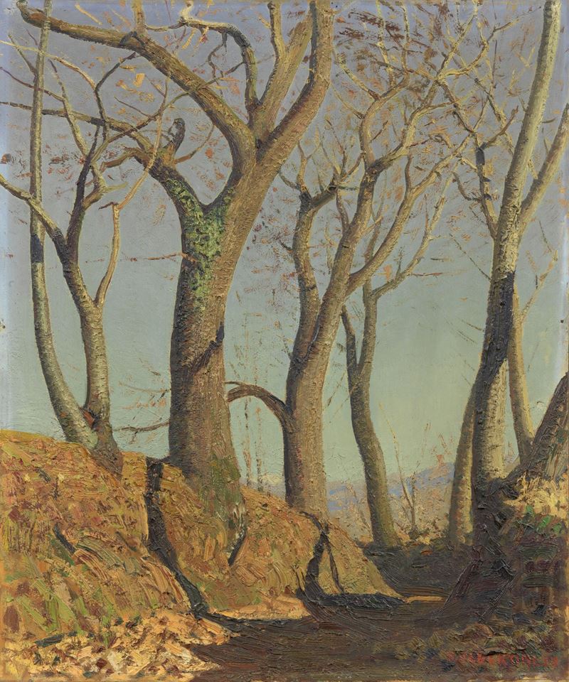 Paesaggio con alberi