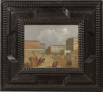 Veduta di Piazza della Scala a Milano