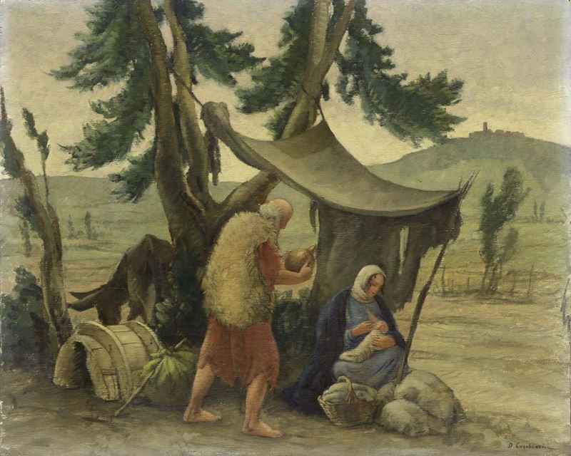 Domenico Cucchiari - Sosta nella la Fuga in Egitto
