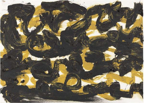 Jannis Kounellis : Senza titolo  (1999)  - Olio su carta - Auction CONTEMPORARY ART - I - Casa d'aste Farsettiarte