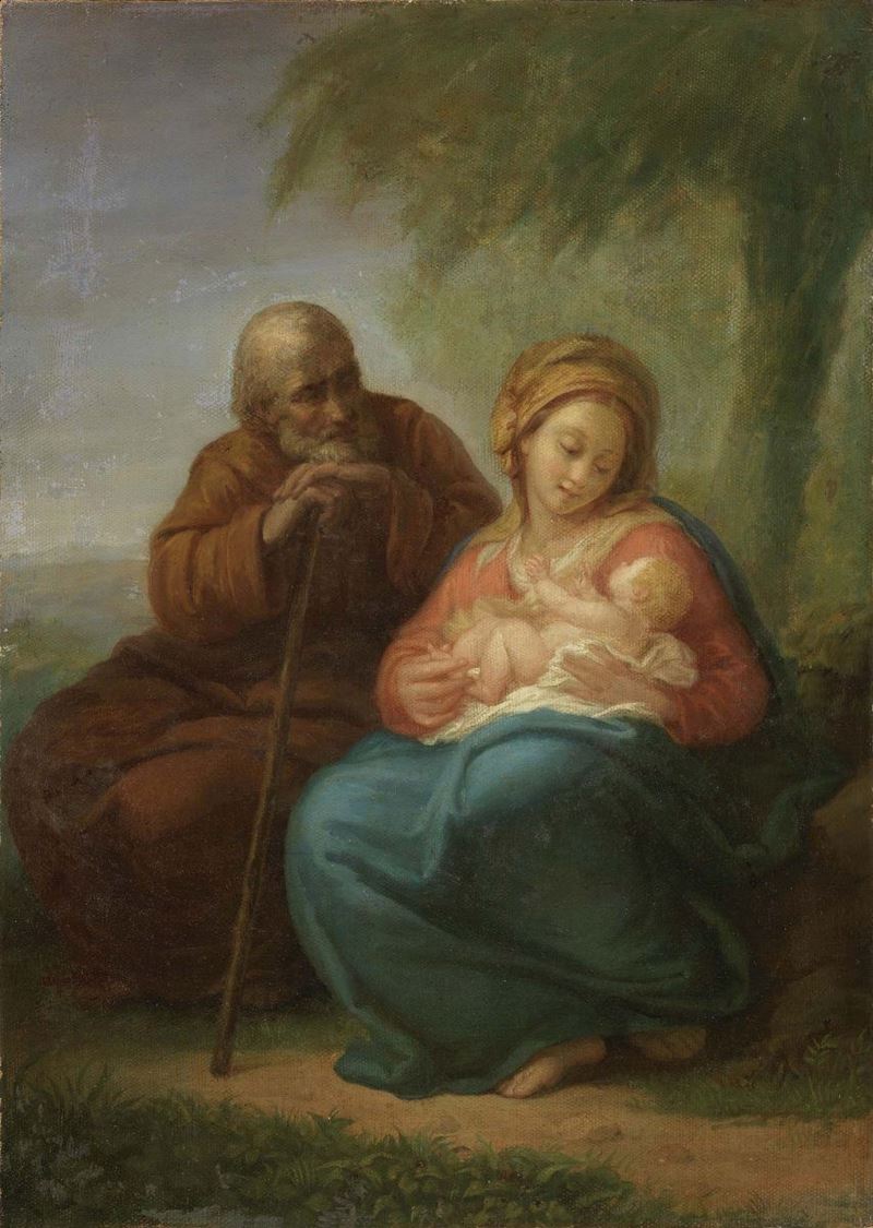 Giovanni Carnovali, Detto il Piccio - Riposo dalla Fuga in Egitto