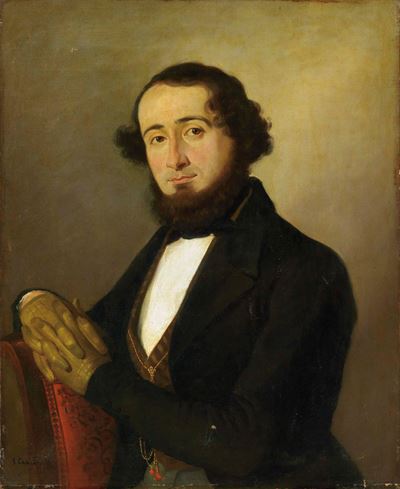 Giovanni Carnovali, Ritratto di gentiluomo, olio su tela