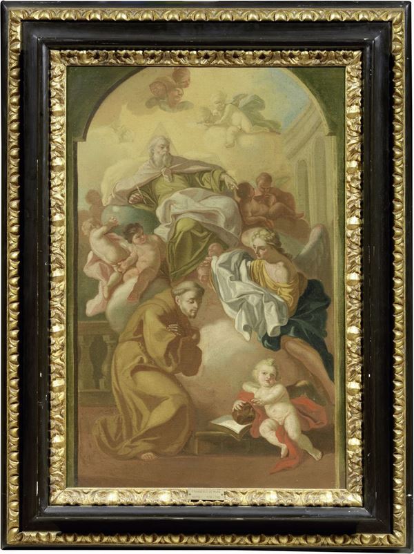 Francesco de Mura (attr. a) : San Francesco in estasi  - Olio su tela - Auction IMPORTANT OLD MASTERS PAINTINGS - I - Casa d'aste Farsettiarte