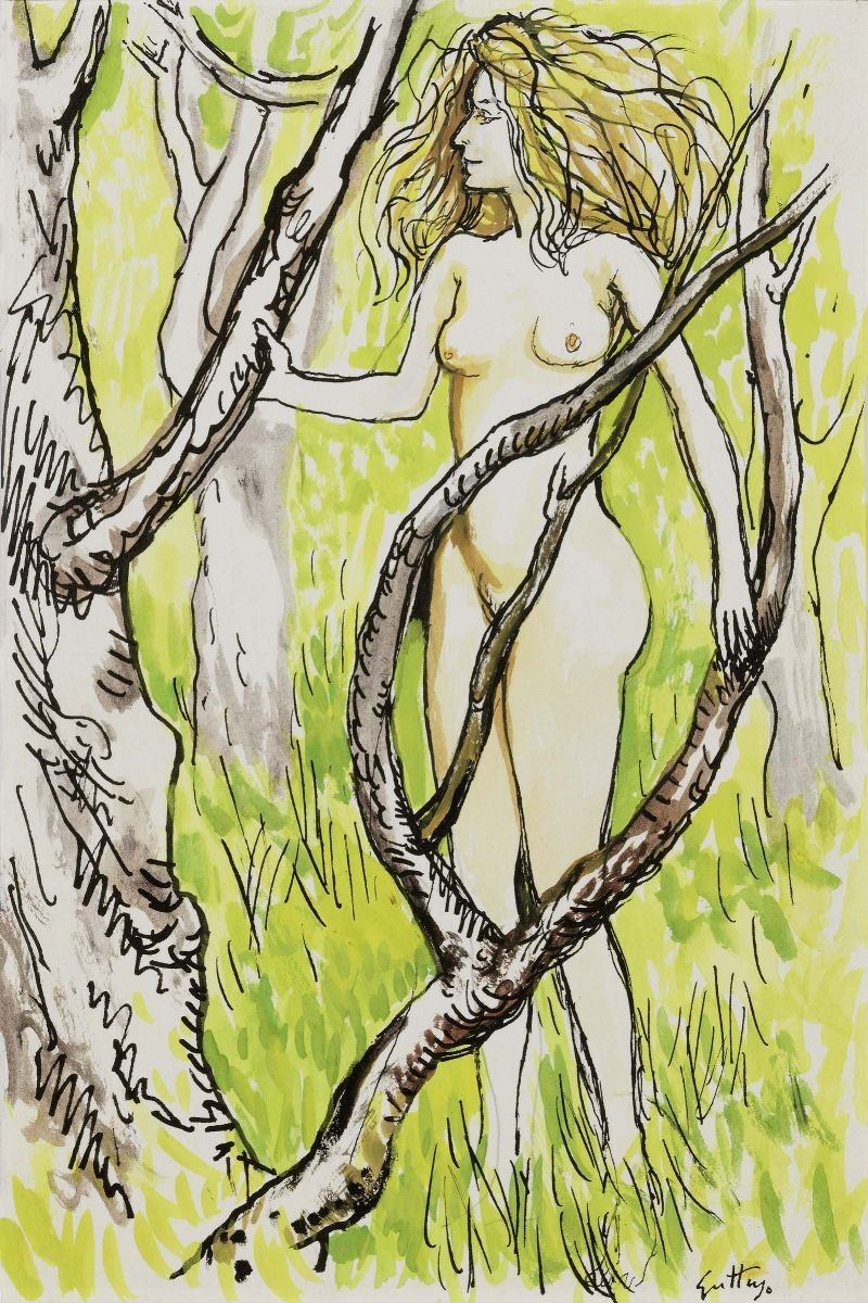 Renato Guttuso - Nudo nel Bosco