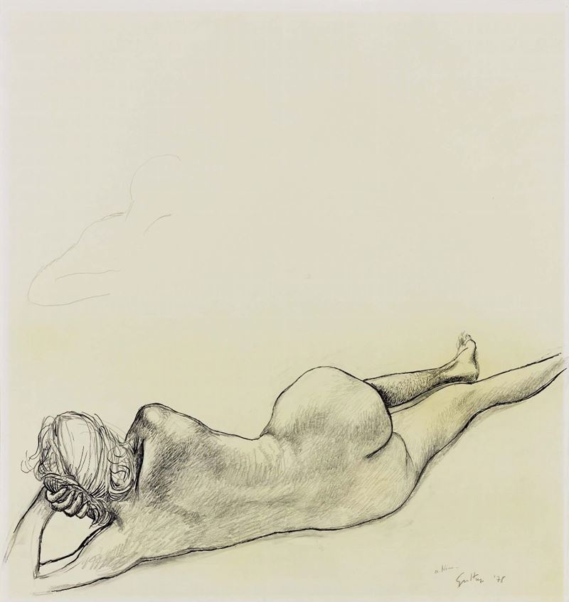 Renato Guttuso - Nudo di Schiena