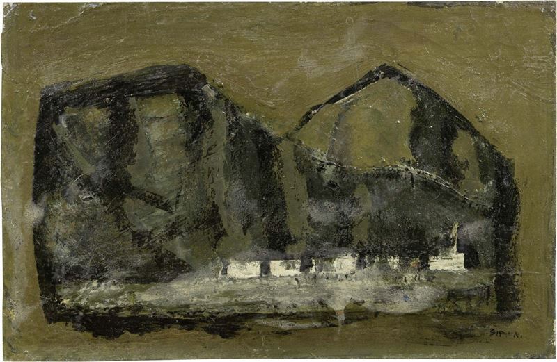 Mario Sironi - Paesaggio di Montagna