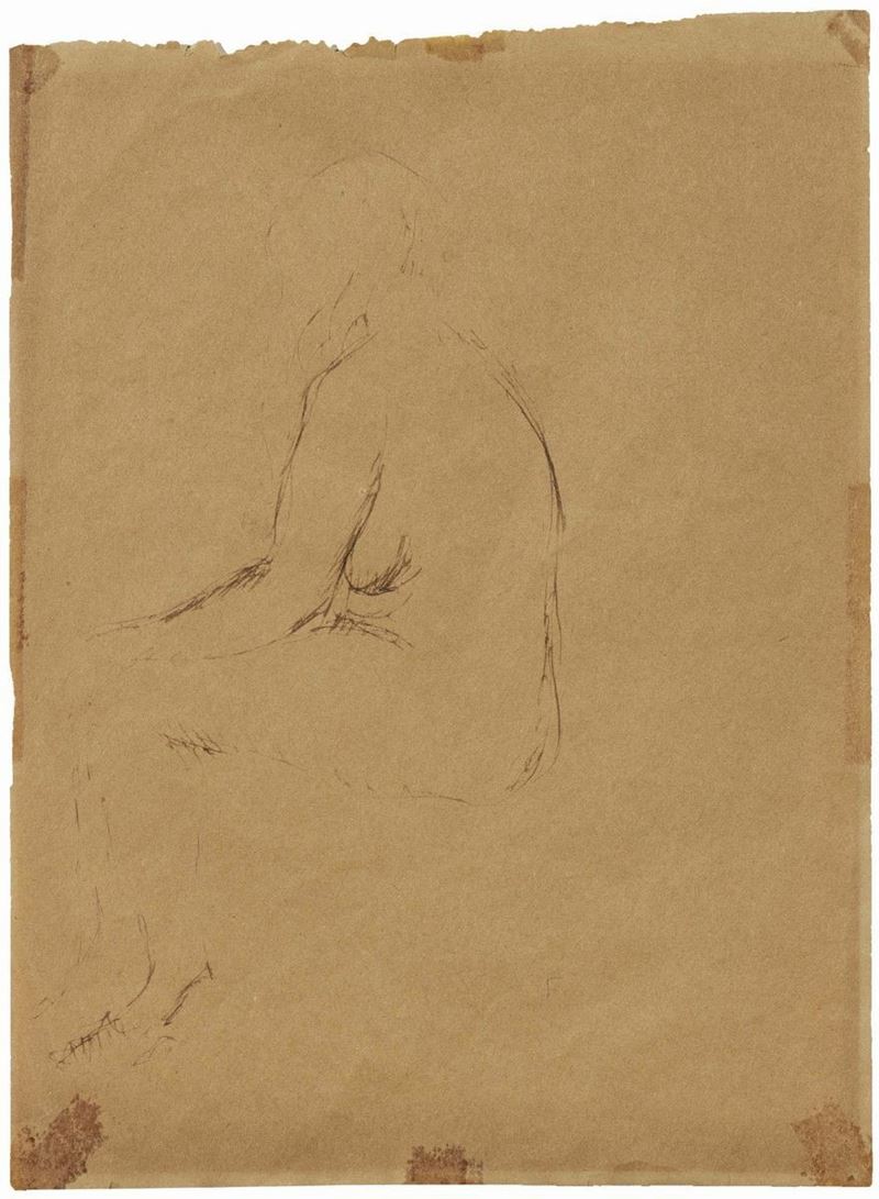 Lucio Fontana - Nudo Femminile
