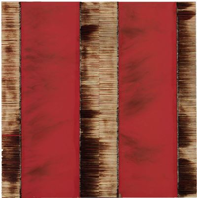 Dessin De Feu Sur Table Rouge