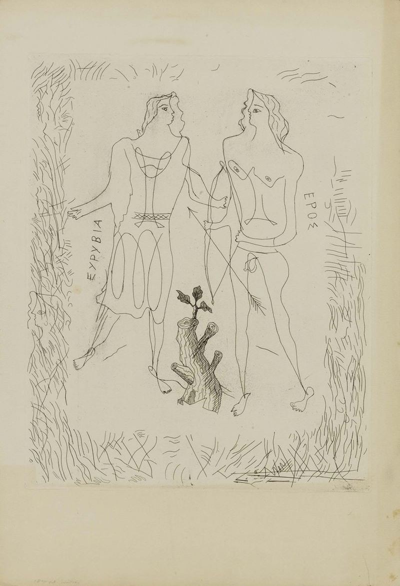 Georges Braque - Théogonie: Eurybia Et Eros