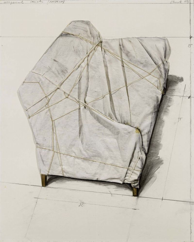 Christo Javacheff Christo - Wrapped Couch (project)