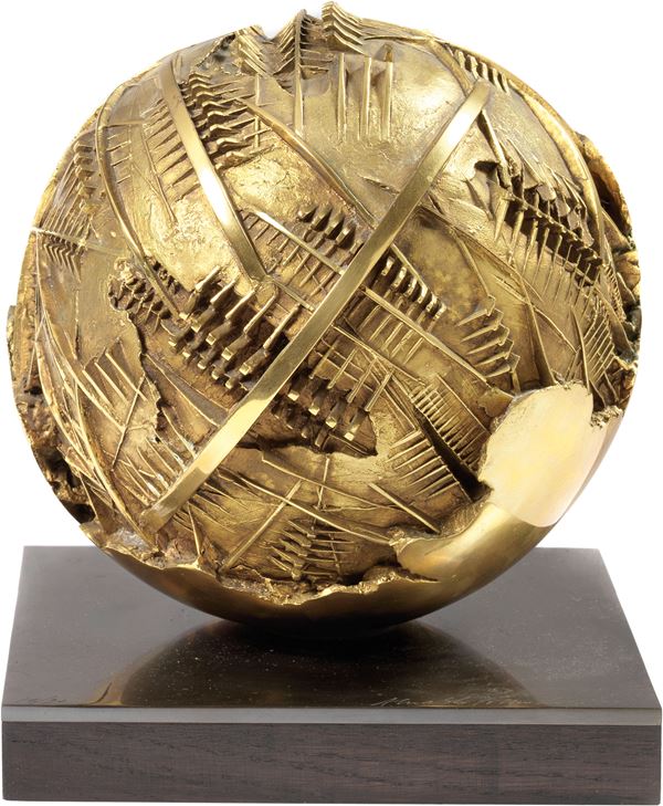 Arnaldo Pomodoro : Sfera  (1977)  - Scultura in bronzo, multiplo, es. 18/30 - Auction CONTEMPORARY ART - I - Casa d'aste Farsettiarte