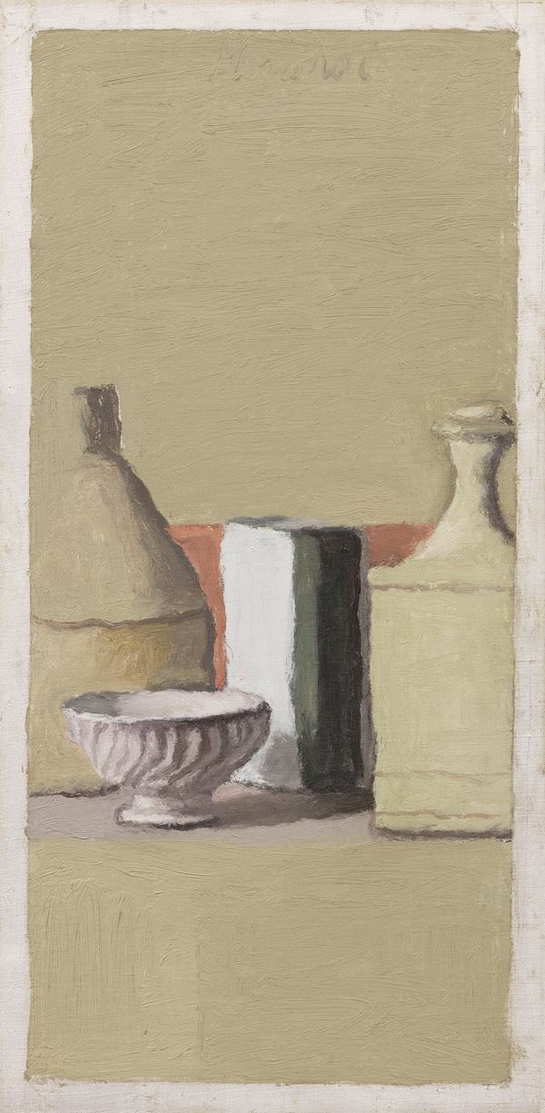 Giorgio Morandi : Natura morta  (1957)  - Olio su tela - Auction MODERN ART - II - Casa d'aste Farsettiarte