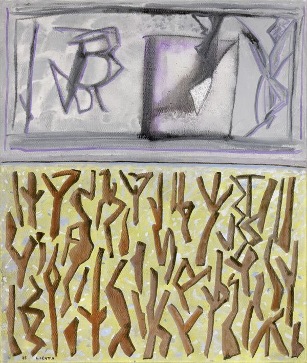 Riccardo Licata : Création et interpretation  (1985)  - Acrilico su tela - Auction CONTEMPORARY ART - I - Casa d'aste Farsettiarte