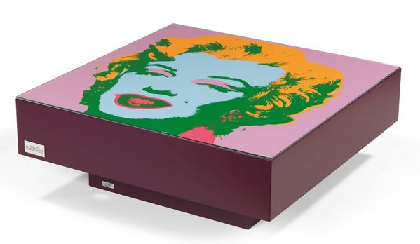 J2L : Tavolo Andy  - Tavolino con serigrafia a colori, es. 86/150 - Asta PARADE V - Arte Contemporanea - Casa d'aste Farsettiarte